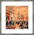 Grand Reception Of The Notables Of The Nation At The White House Abraham Lincoln 1865 Framed Print