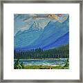 Grand Tetons And Wyoming Cowboy Framed Print