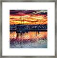 Grand Traverse Sunrise At Clinch Marina Framed Print