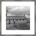 Grey Skies Over Fieldstone - Waterloo Village Framed Print