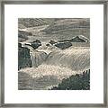 Great Falls Of The Yellowstone River Framed Print