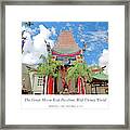 Great Movie Ride Pavilion, Walt Disney World Framed Print