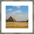 Great Pyramids Of Egypt Framed Print
