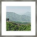 Great Wall Of China Panorama At Mutianyu Framed Print