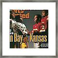 Green Bay Packers And Kansas City Chiefs, 1996 Nfl Football Sports Illustrated Cover Framed Print