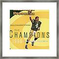 Green Bay Packers Qb Brett Favre, Super Bowl Xxxi Sports Illustrated Cover Framed Print