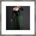 Green Dress Framed Print