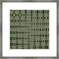 Green Invasion Abstract Framed Print