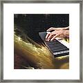 Keyboard Nebula Framed Print