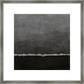 Grey Skies- Abstract Art By Linda Woods Framed Print
