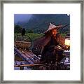 Guilin Fishermen Framed Print