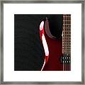 Guitar And Black Amplifier Framed Print