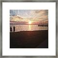 Gulf Breeze Sunset Framed Print