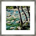 Gushing Waters Framed Print