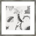 Halftone Dots Collection Framed Print