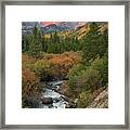 Hallette Peak Autumn Framed Print
