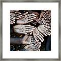 Hands Of African Children, Need Help Framed Print