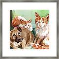 Hanging Out Framed Print