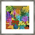 Happy Bouquet Framed Print