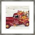 Happy Harvest Co Old Truck Collection Framed Print