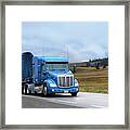 Hauling Happiness With A Peterbilt Framed Print