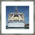 The Harmony Of The Seas At Port Canaveral-square Framed Print