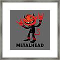 Heavy Metal Devil Metalhead Framed Print