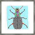 Herringbone Blister Beetle Mounted Framed Print