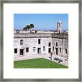 High Angle View Of A Fort, Castillo De Framed Print