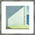 Hopper-rooms By The Sea Framed Print