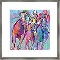 Horse Race 2 Framed Print