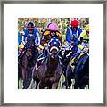 Horse Race Framed Print