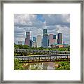 Houston Cityscape 2 Framed Print