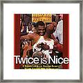 Houston Rockets Hakeem Olajuwon And Clyde Drexler, 1995 Nba Sports Illustrated Cover Framed Print