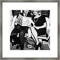 Hugh Hefner And Cynthia Maddoxon Plane Framed Print