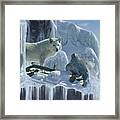 Ice Cascade Framed Print