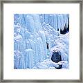 Ice Climbing Framed Print