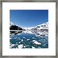 Ice Melting On John Hopkins Glacier Framed Print