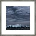 Iceberg And Clouds Framed Print