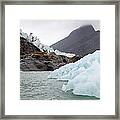 Icebergs And Glacier Framed Print