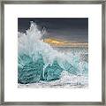 Icy Wave Framed Print