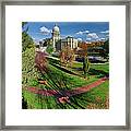 Idaho State Capitol In Autumn Framed Print