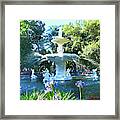 Impressionist Forsyth Park Fountain Framed Print
