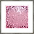 In Love Sparkling Glitter Hearts #1 #red #decor #art Framed Print