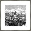 Inauguration Of The Burke And Wills Framed Print
