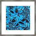 Incredible Blue Abstract Wall Triptych Framed Print