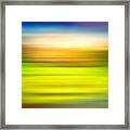 India Colors - Abstract Rural Panorama Framed Print
