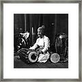 Indian Drummer Framed Print