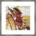 Indian On Horseback Framed Print