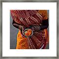 Indian Woman  Offering Puja  For The Framed Print